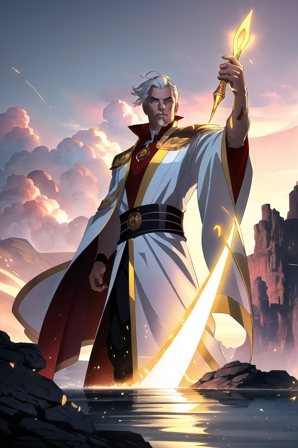 3978528944-3314572639-photorealistic photo of a handsome young male wizard, white wizard shirt with golden trim, white robe moving in the wind, long w.png